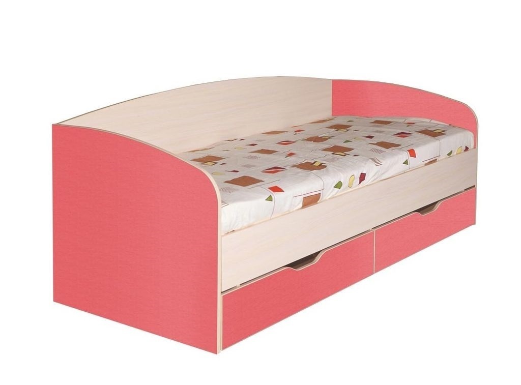 Кровать с бортиками и спинкой односпальная. Сайт студиямебели.com