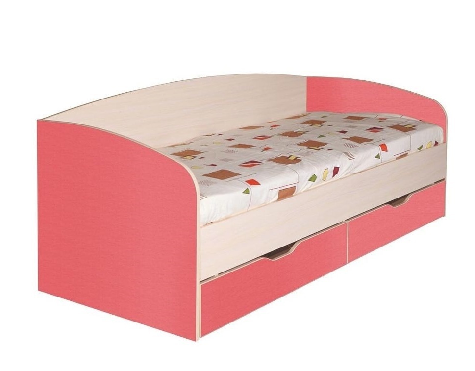 Кровать с бортиками и спинкой односпальная. Сайт студиямебели.com
