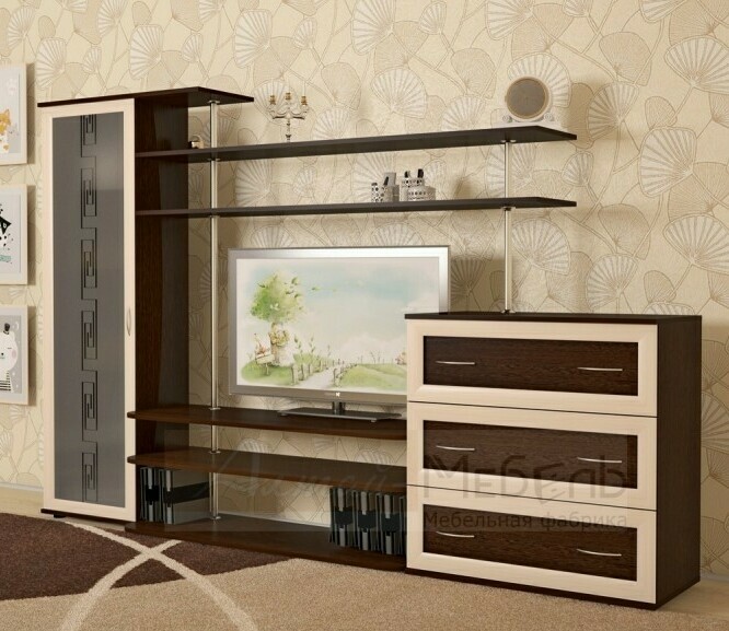 <span style="font-weight: bold; font-style: italic;">ЛДСП венге, профиль МДФ дуб выбеленный, стекло</span>